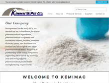 Tablet Screenshot of kemimac.com